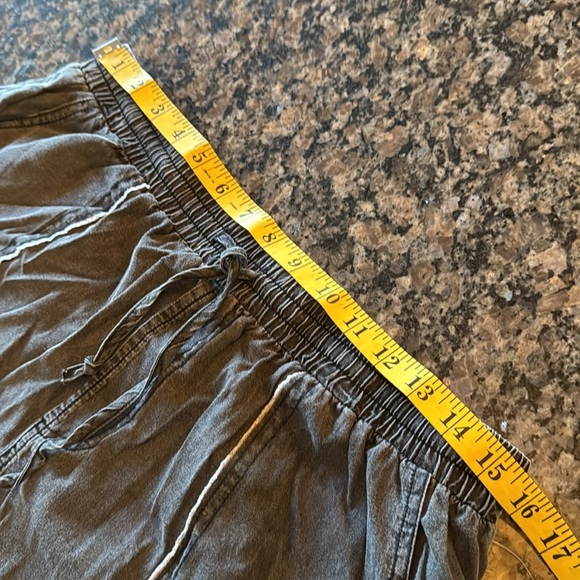 Hurley black cotton distressed fringe pull on shorts NWT XL - Picture 9 of 11